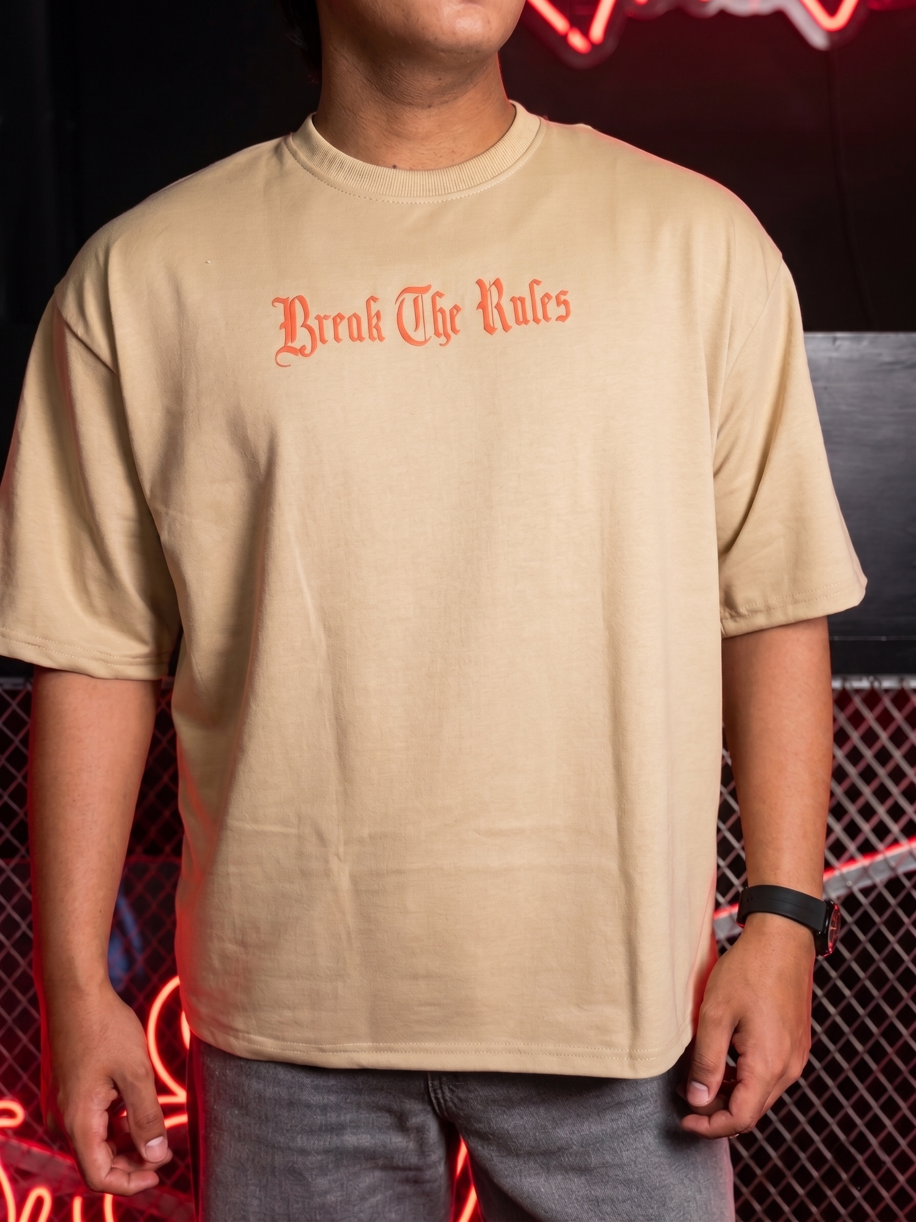 DUNE BEIGE - OVERSIZED TEE
