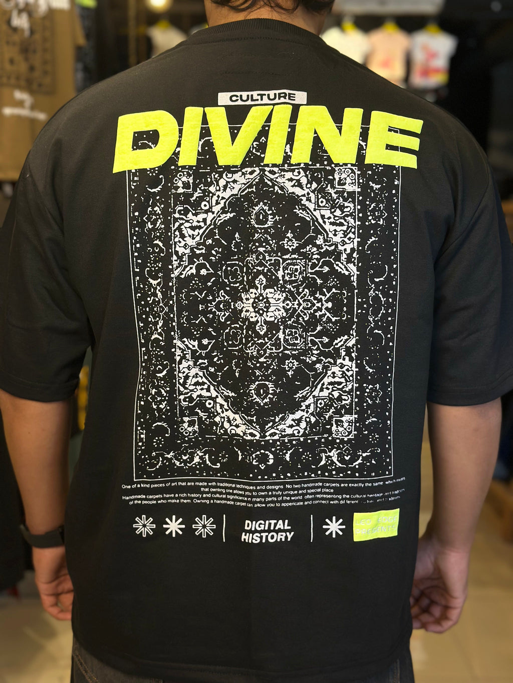 OBSIDIAN BLACK - DIVINE OVERSIZED TEE