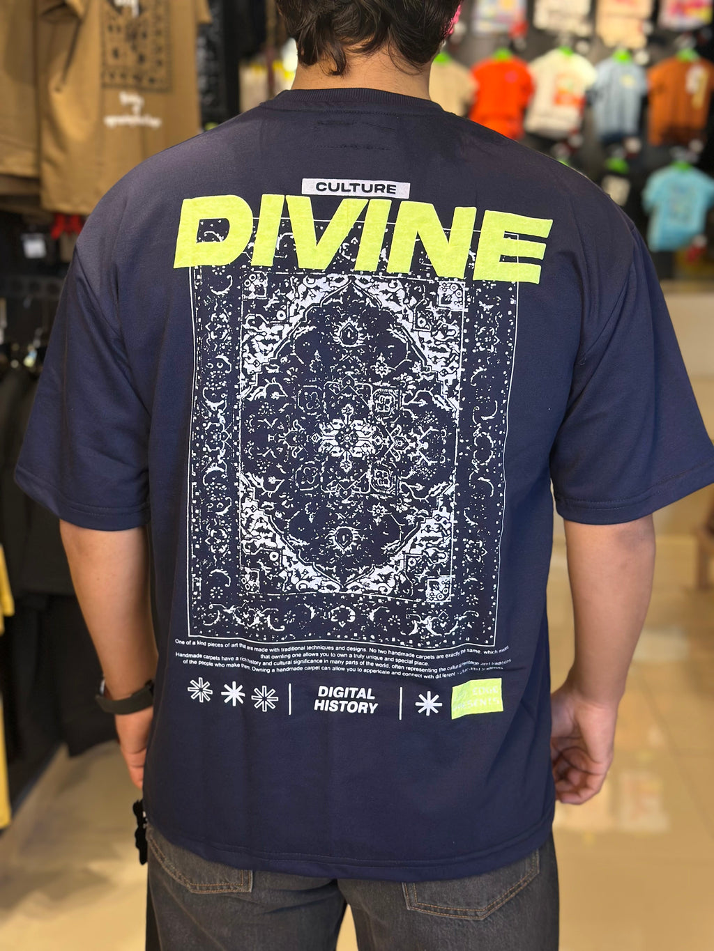 MIDNIGHT NAVY - DIVINE OVERSIZED TEE