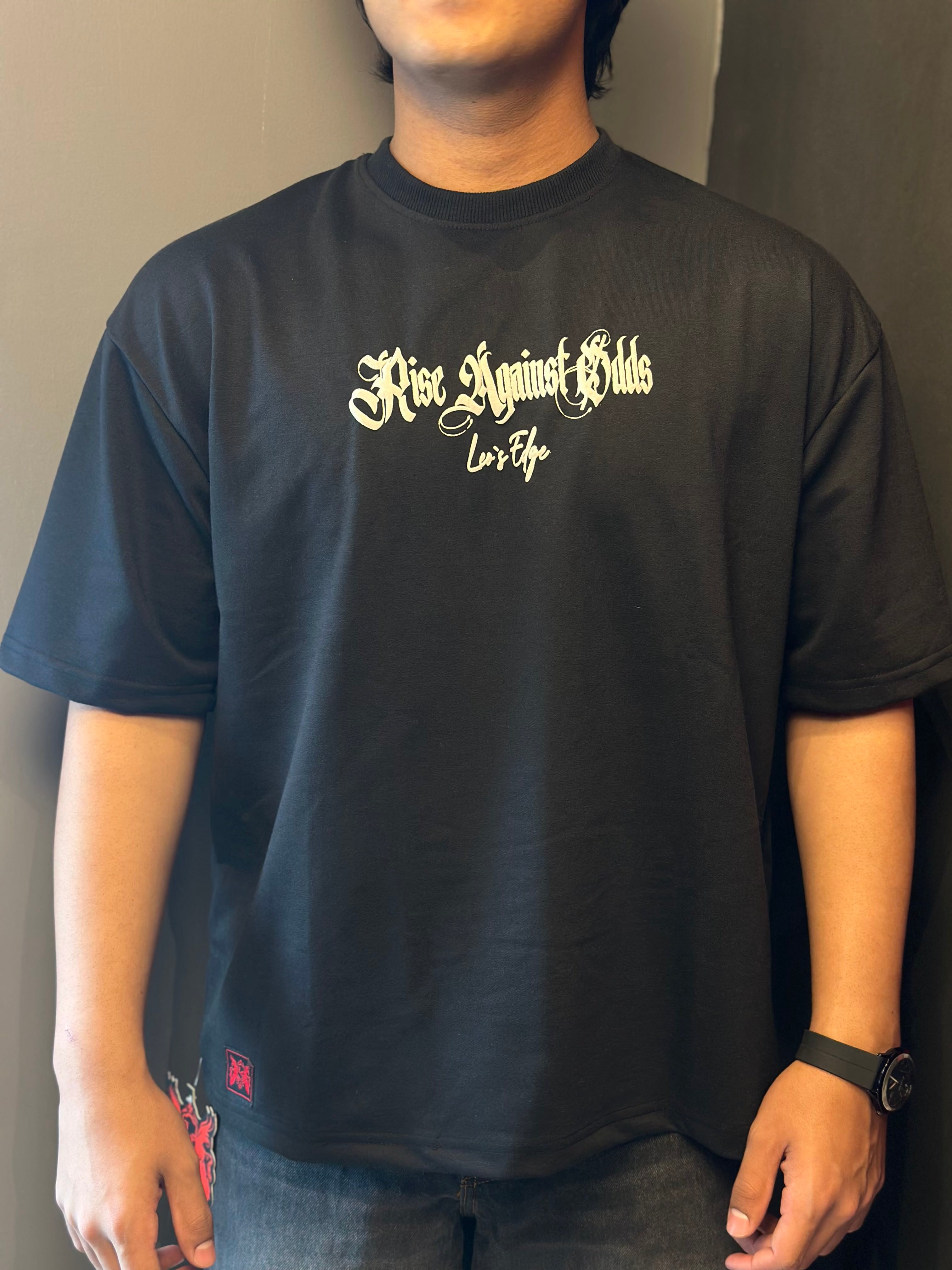 PHANTOM BLACK -  OVERSIZED TEE