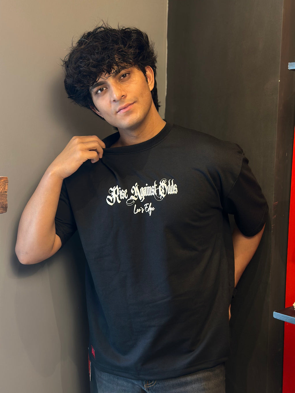 PHANTOM BLACK -  OVERSIZED TEE