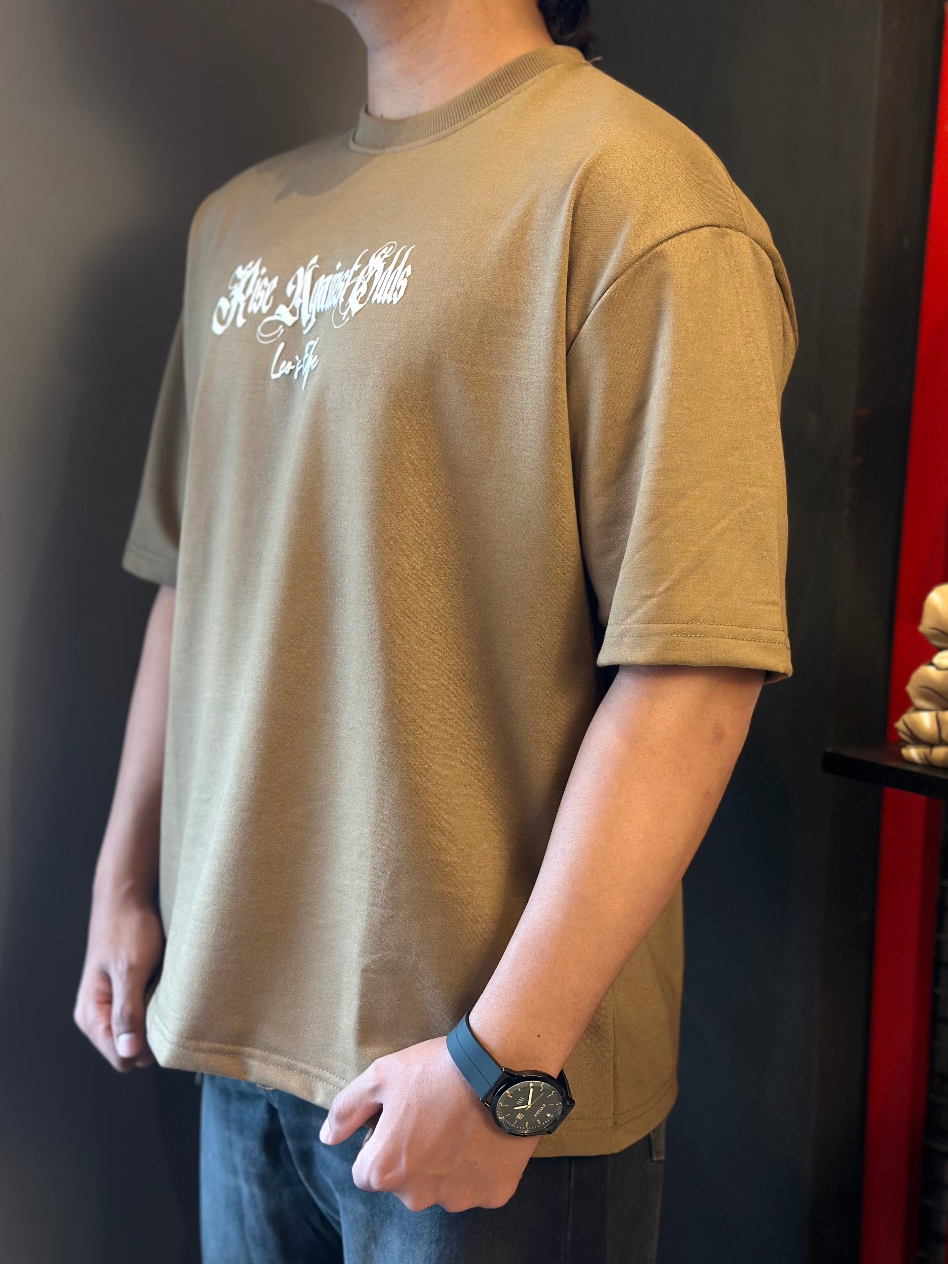 WALNUT BROWN - OVERSIZED TEE