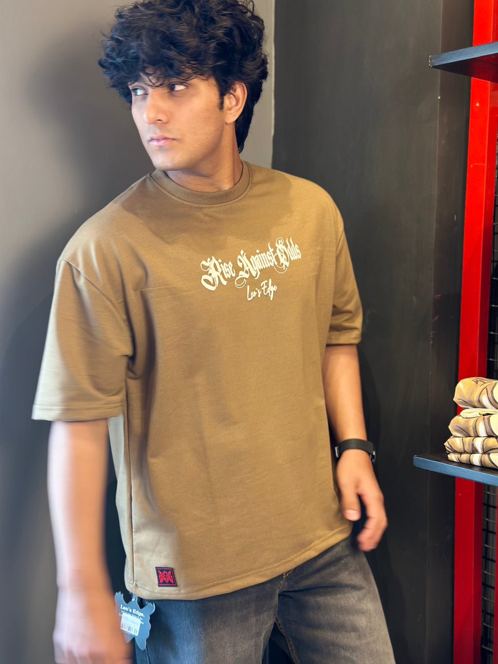 WALNUT BROWN - OVERSIZED TEE