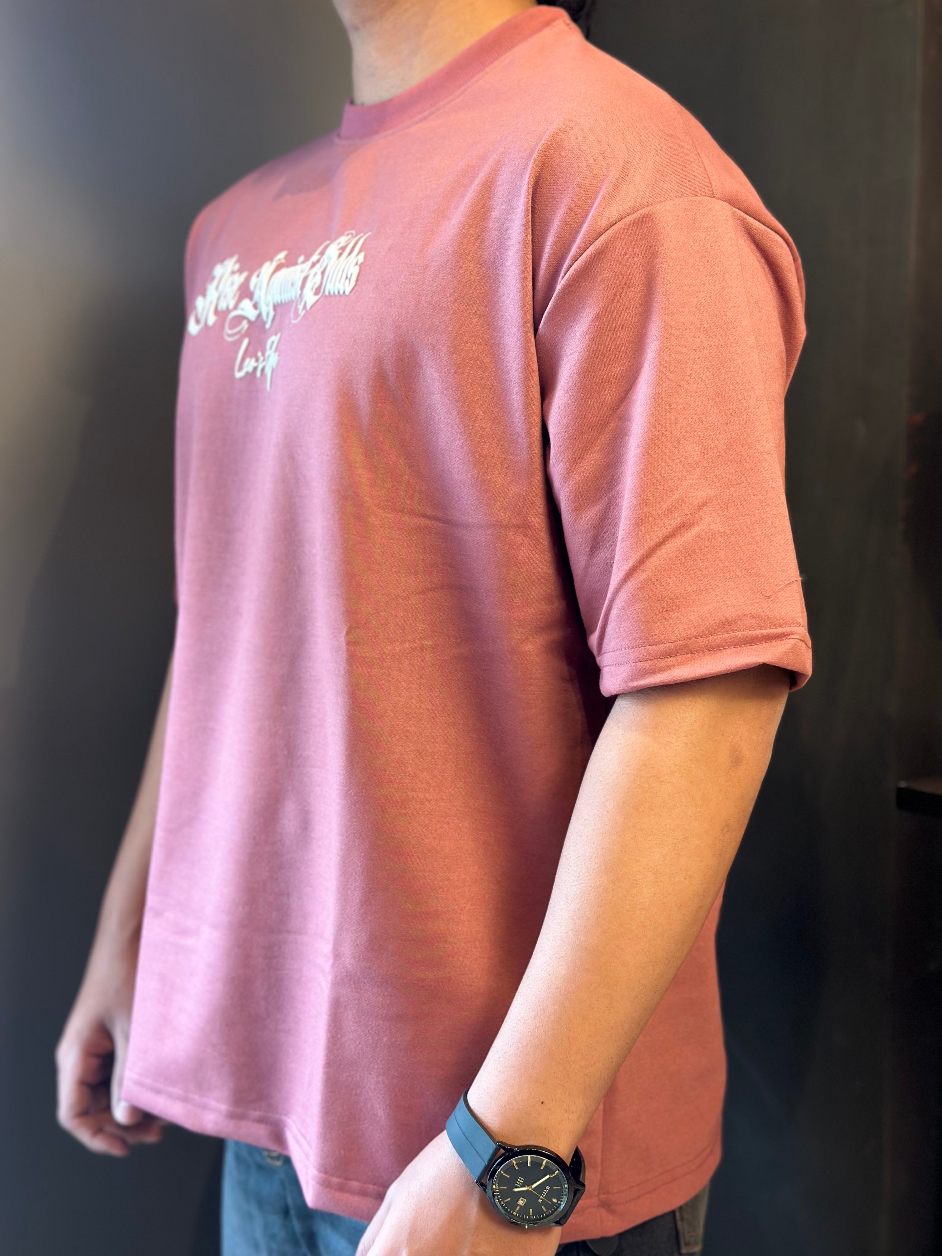 RUSTIC ROSE -  OVERSIZED TEE