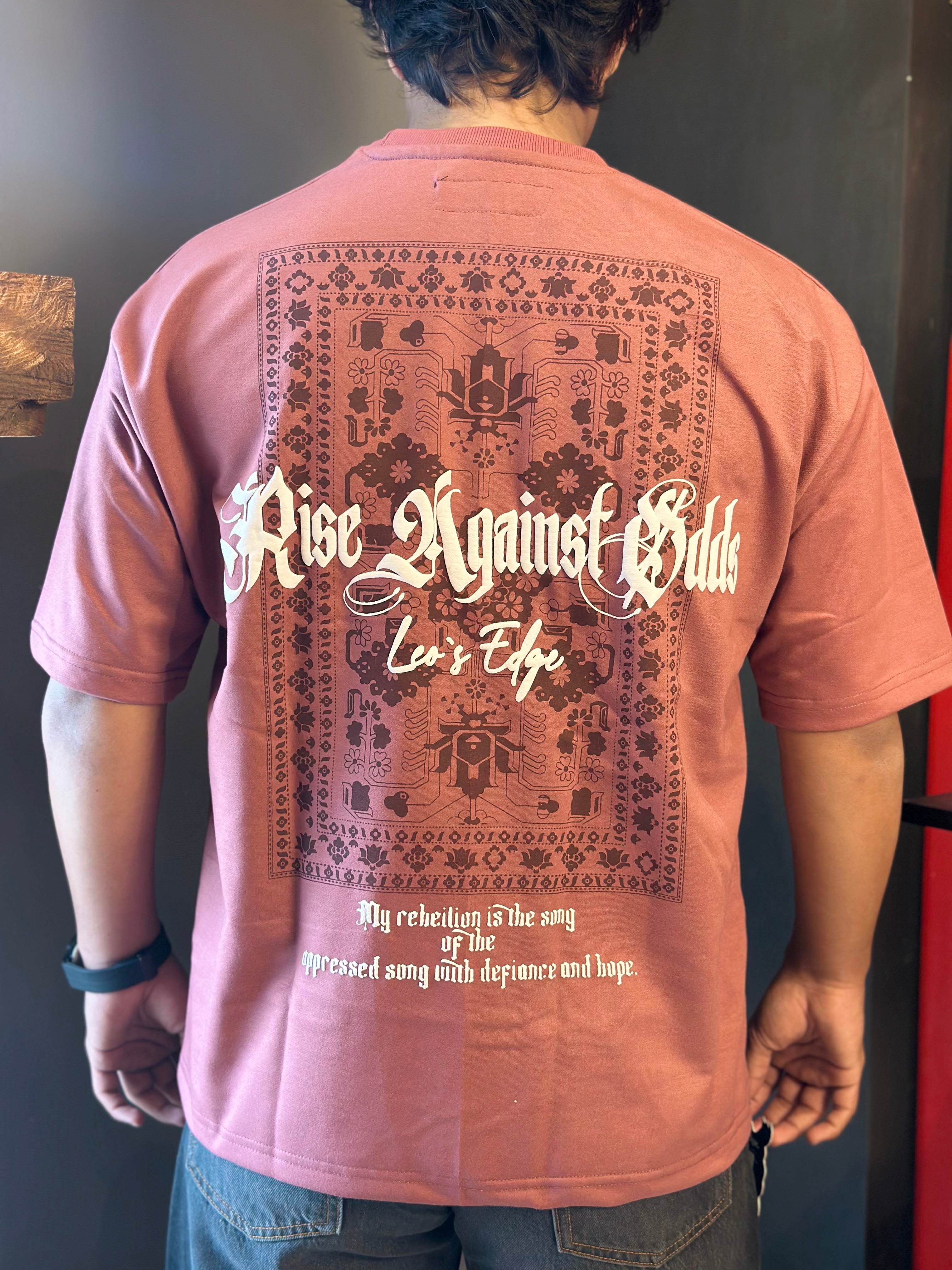 RUSTIC ROSE -  OVERSIZED TEE