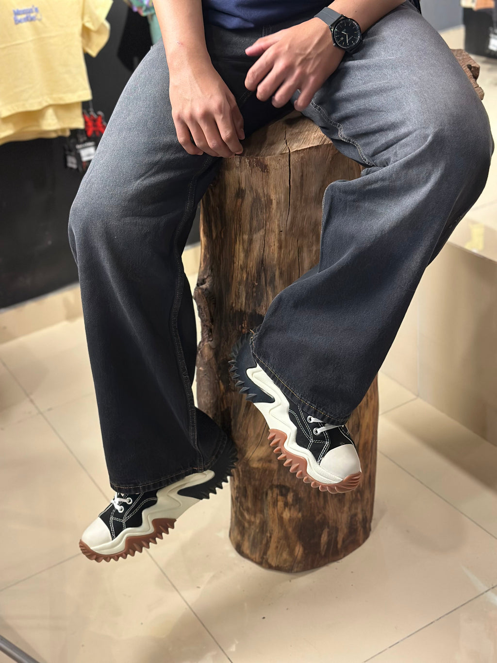 ASH BLACK - RELAXED FIT DENIM
