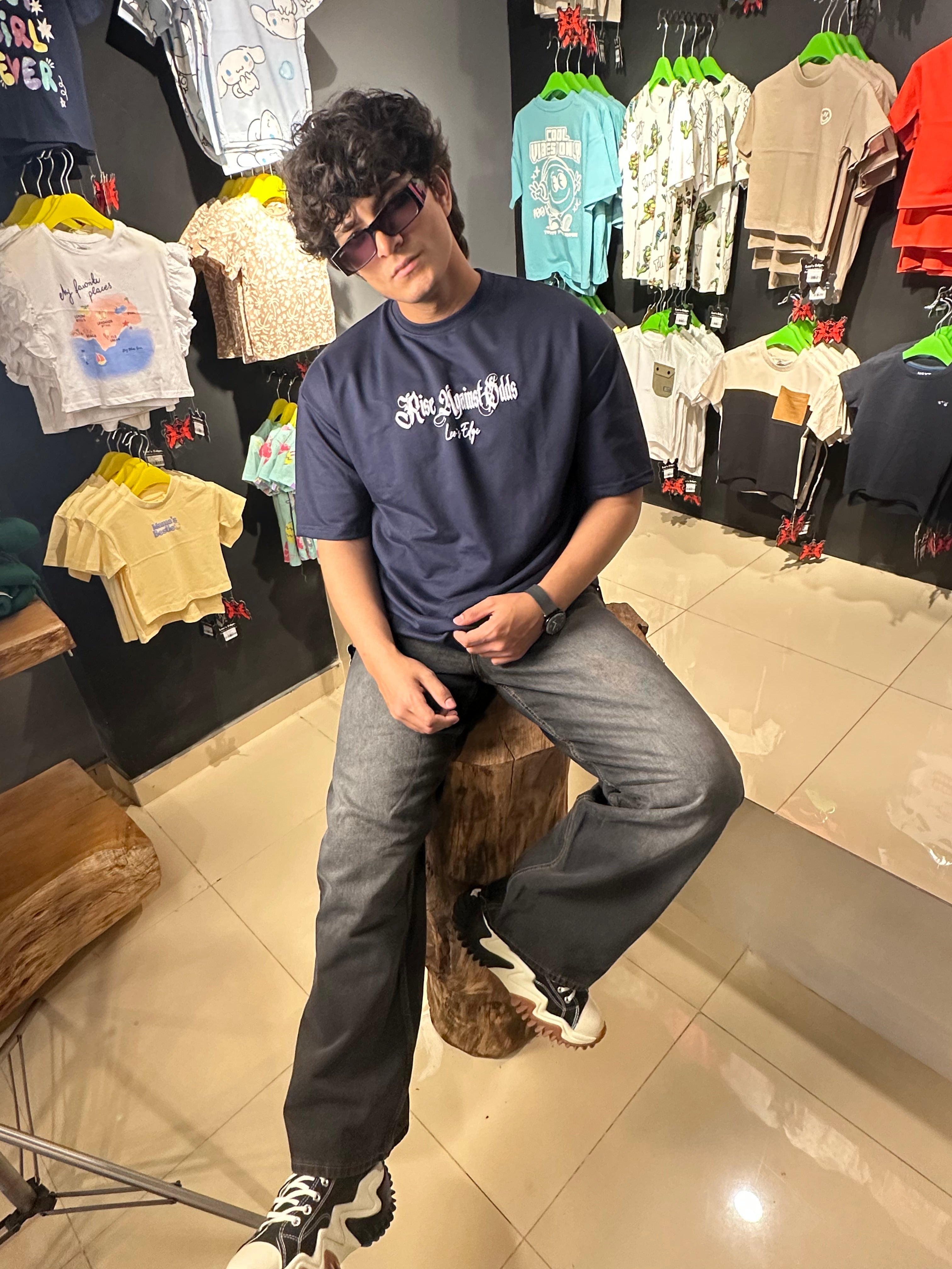 ASH BLACK - RELAXED FIT DENIM