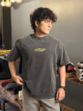 VOLCANIC BLACK - ACID WASH TEE