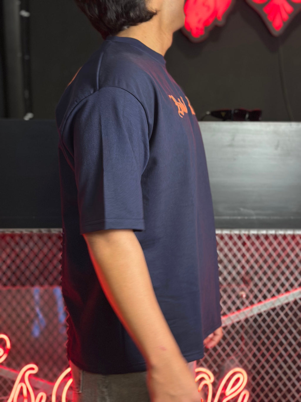 ABYSS NAVY - OVERSIZED TEE