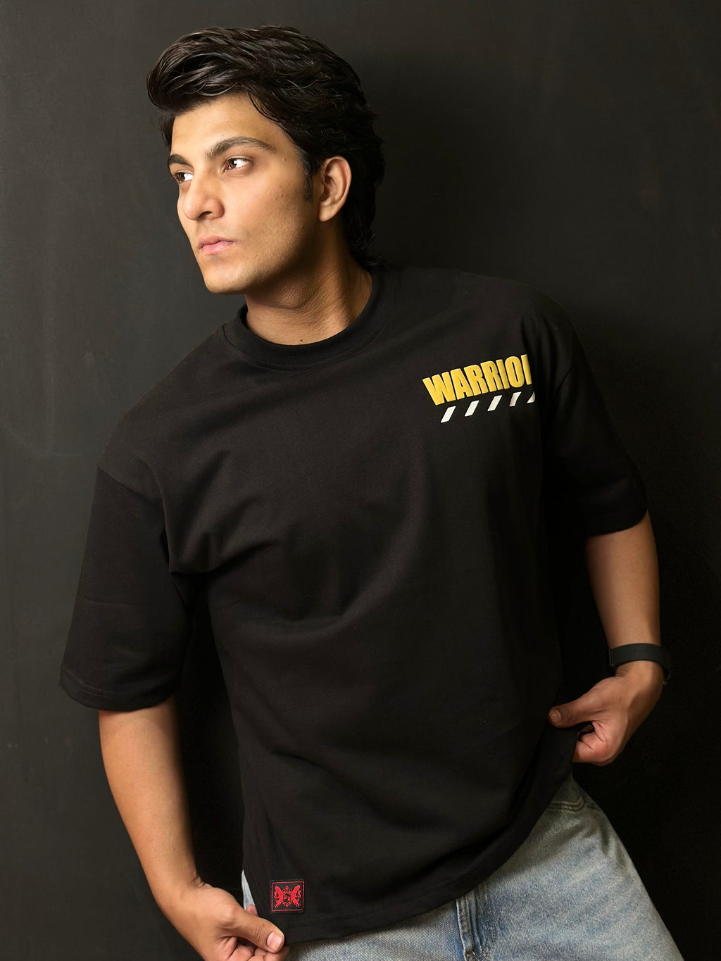 ONYX BLACK - WARRIOR OVERSIZED TEE