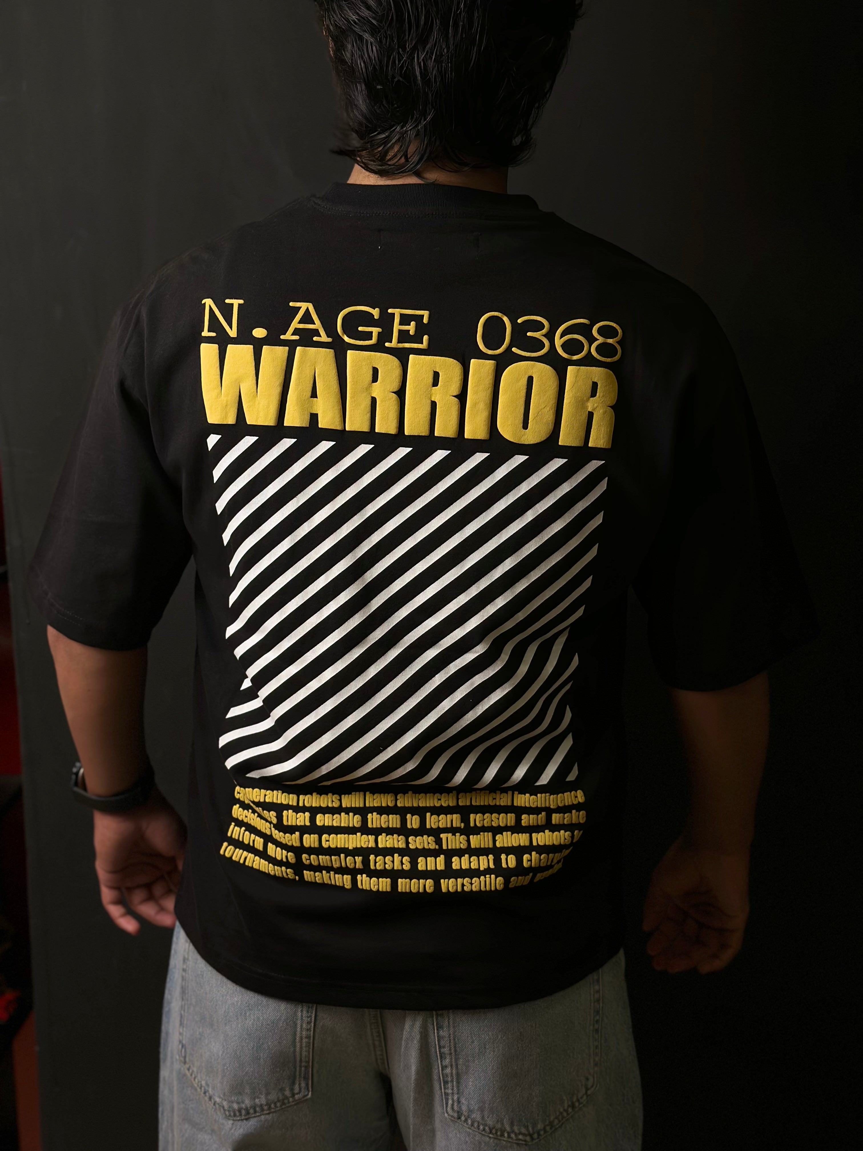ONYX BLACK - WARRIOR OVERSIZED TEE