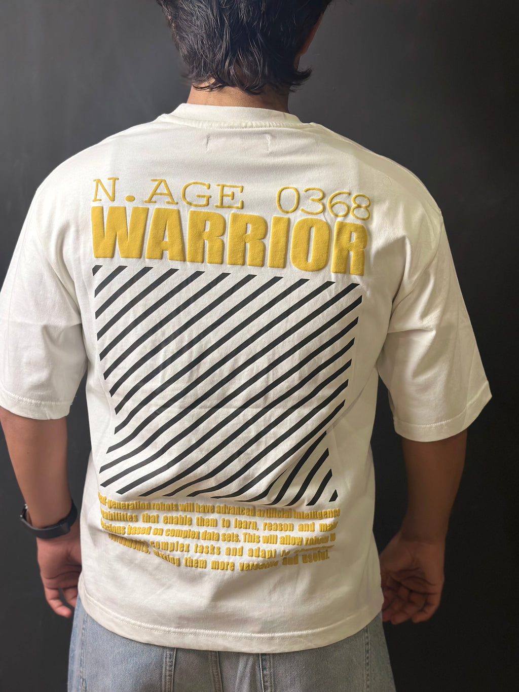 ARCTIC WHITE - WARRIOR OVERSIZED TEE