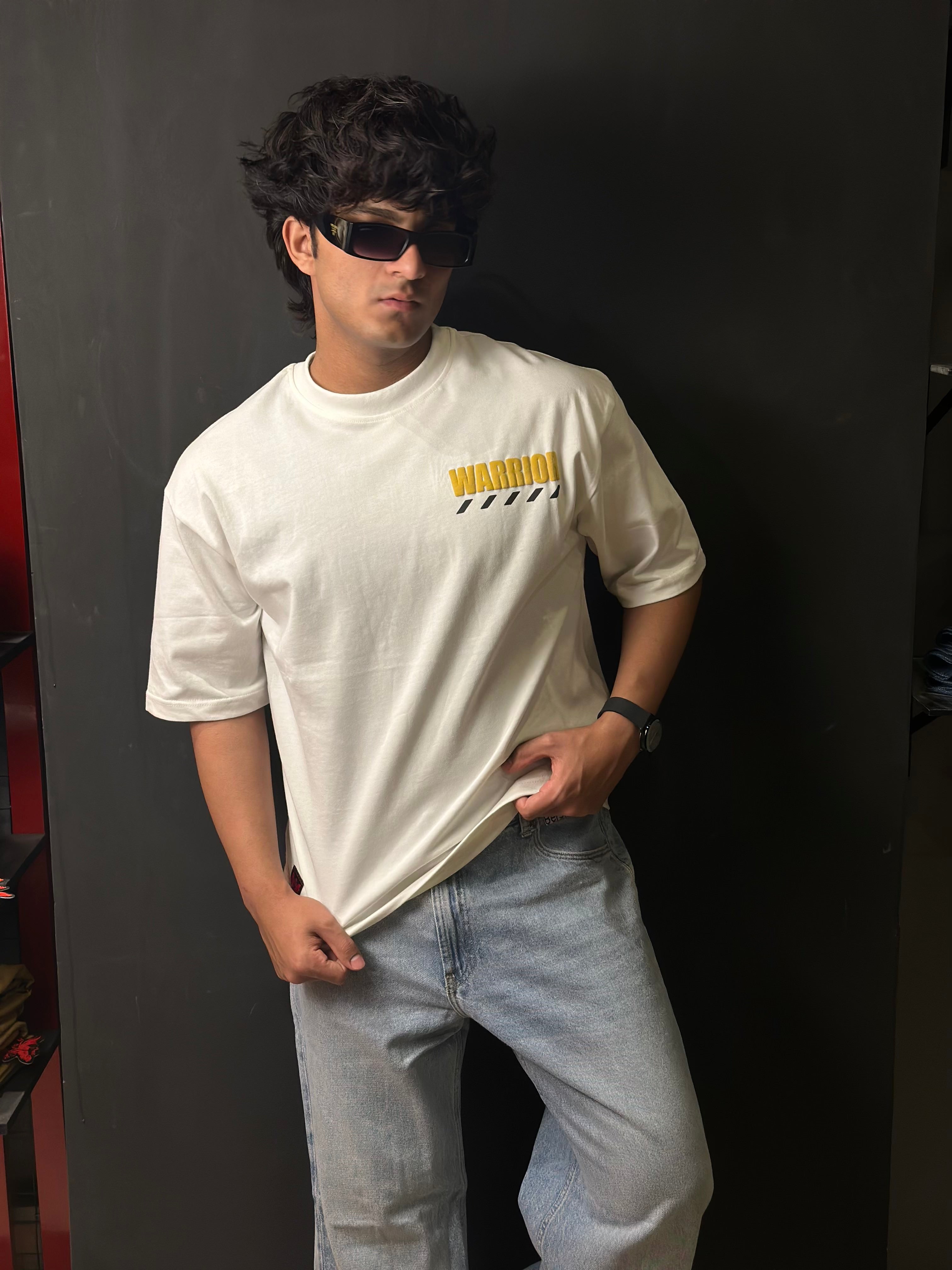 ARCTIC WHITE - WARRIOR OVERSIZED TEE