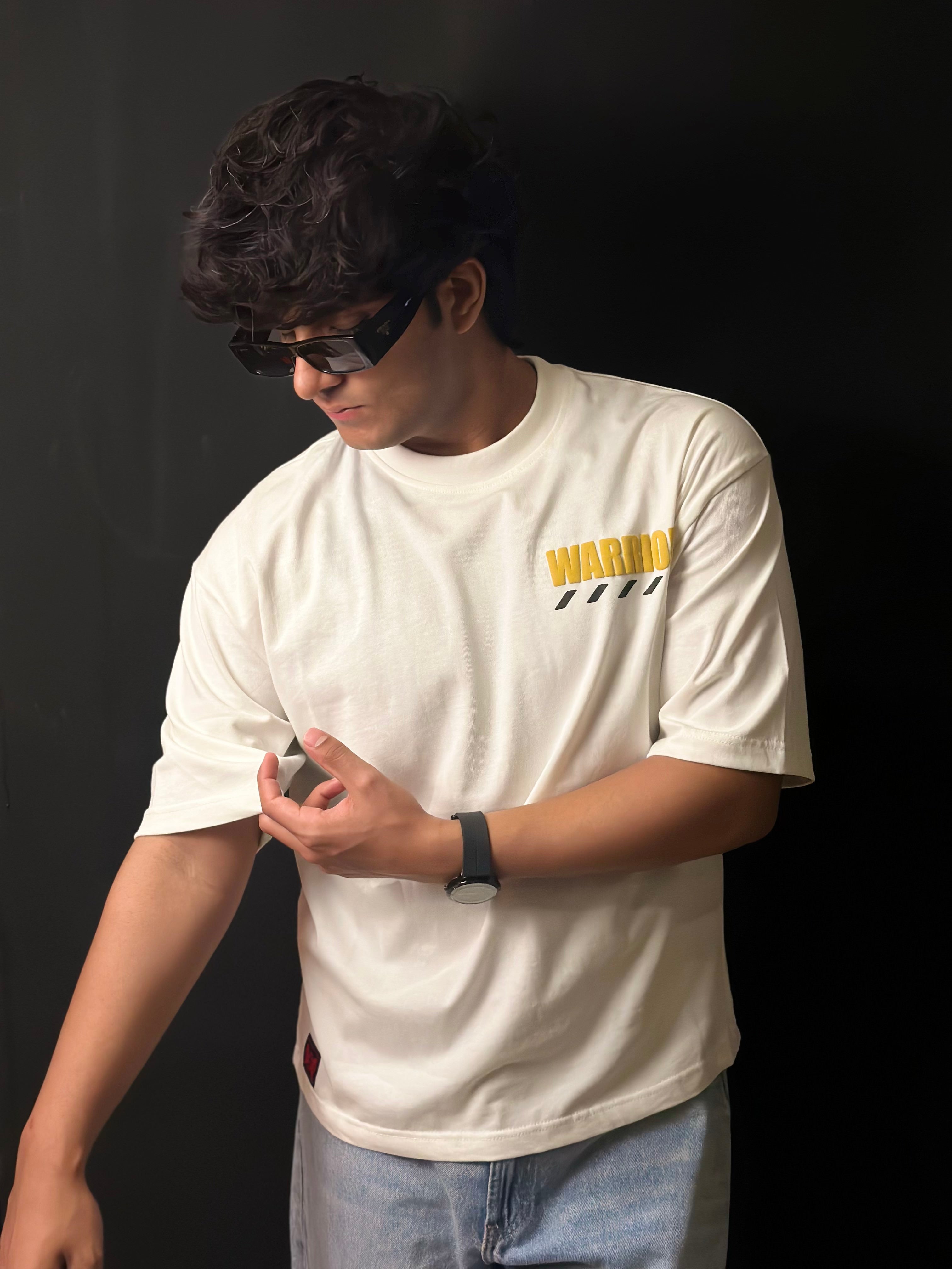 ARCTIC WHITE - WARRIOR OVERSIZED TEE