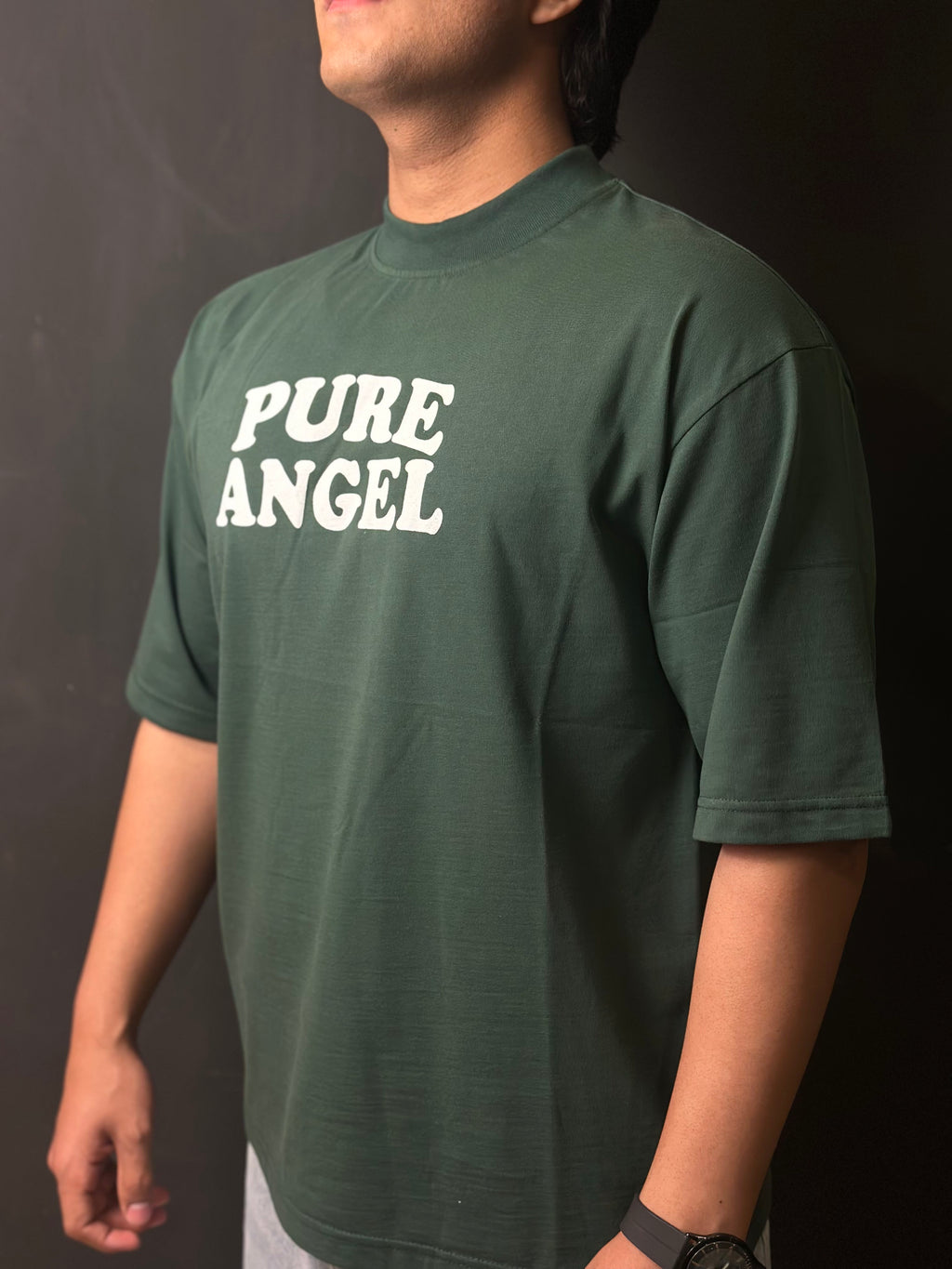 PINE GREEN — OVERSIZED SHIRT