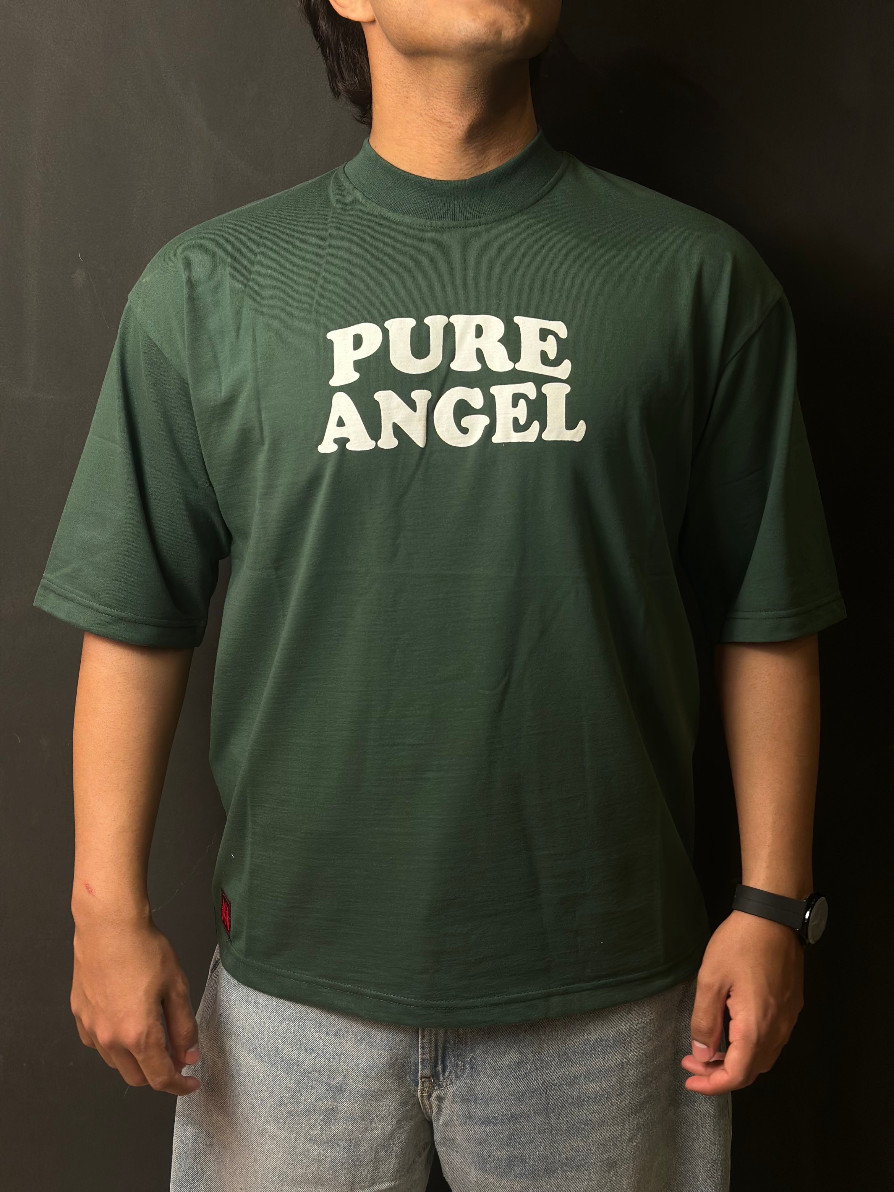 PINE GREEN — OVERSIZED SHIRT