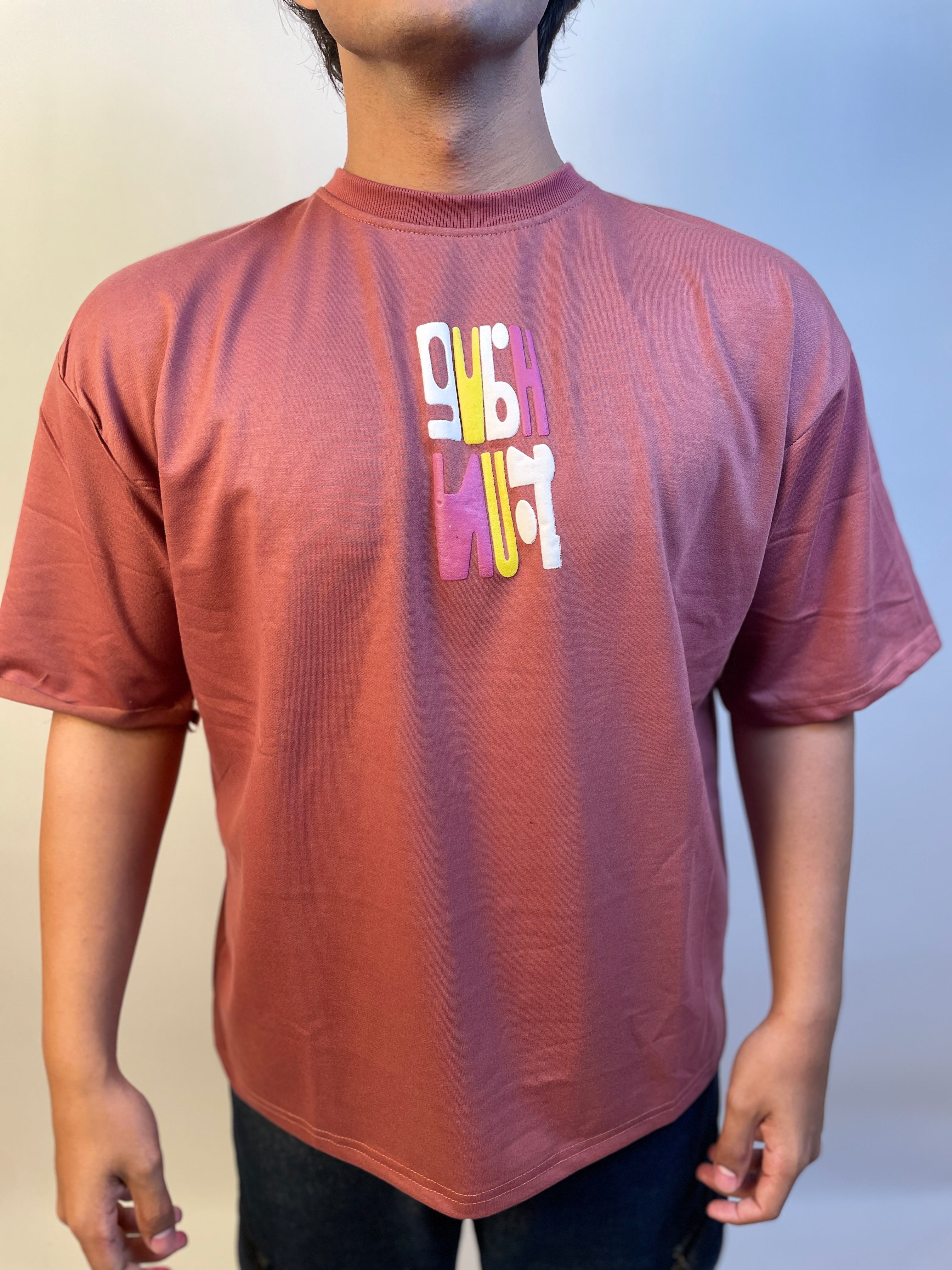 MAUVE PINK - PUFF OVERSIZED TEE