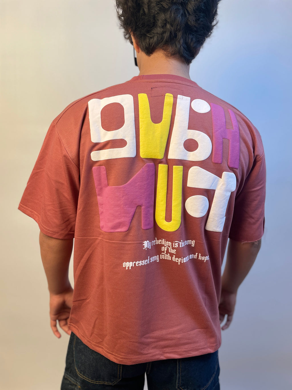 MAUVE PINK - PUFF OVERSIZED TEE