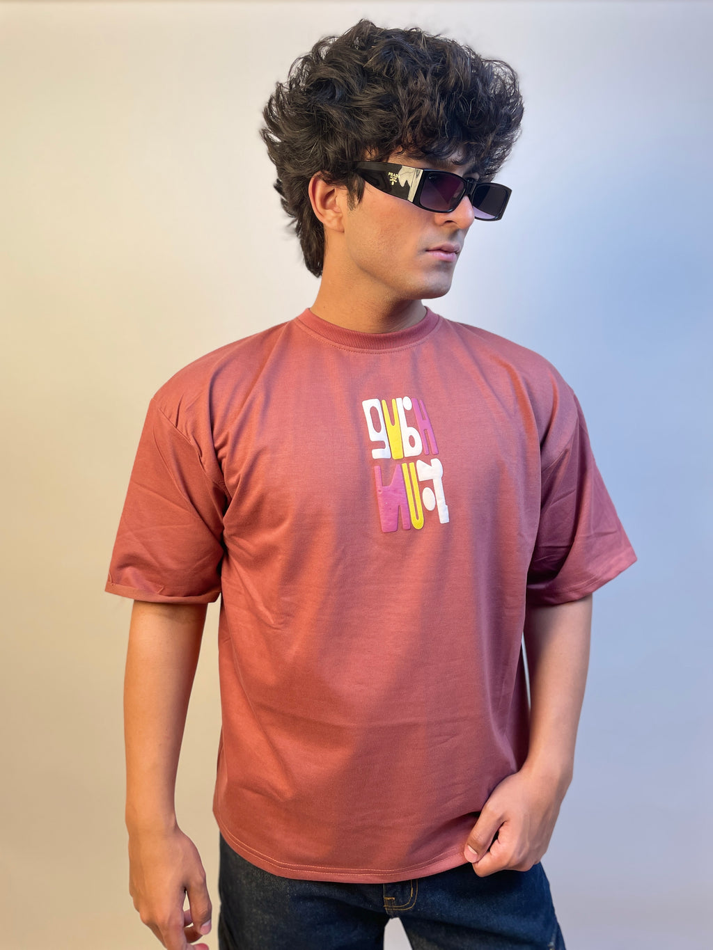MAUVE PINK - PUFF OVERSIZED TEE