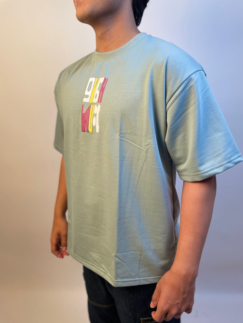 SAGE TEAL - PUFF OVERSIZED TEE