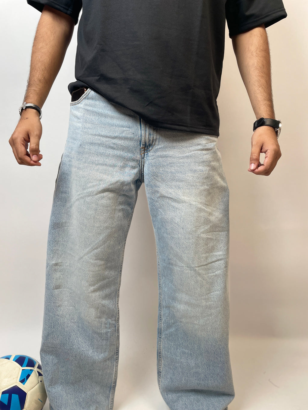 ICICLE WASH - WIDE LEG DENIM