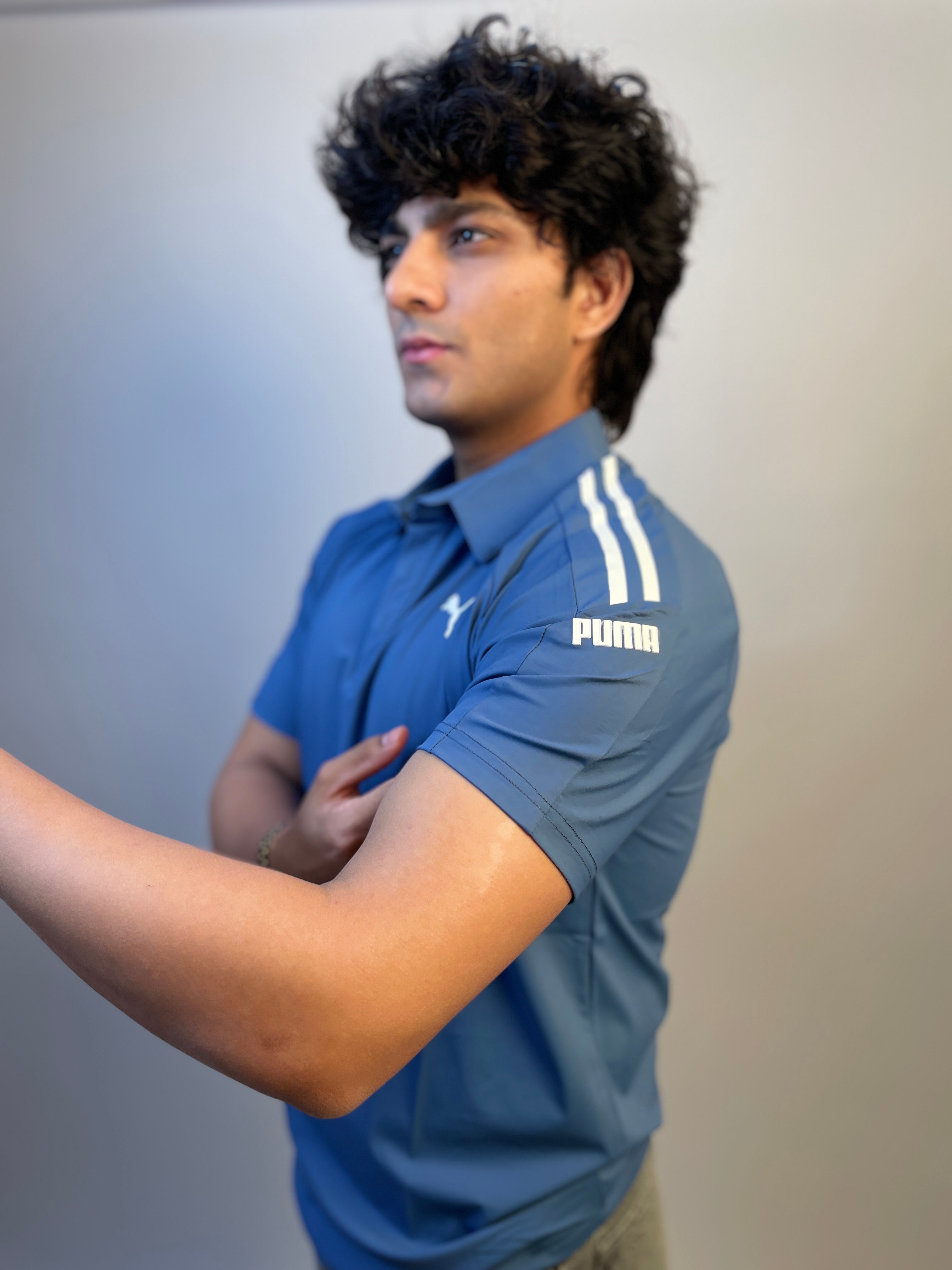STEEL BLUE — DRYFIT POLO