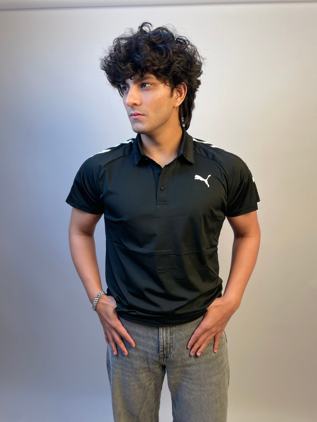 OBSIDIAN BLACK — DRYFIT POLO